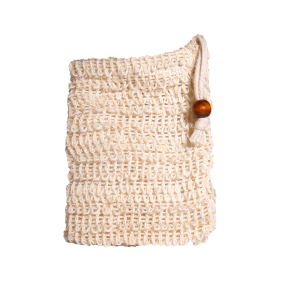 Sac à savon en coton et sisal
