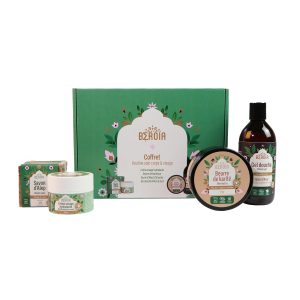 Coffret Soin Corps Et Visage Bio – Savon Traditionnel, Gel Douche, Crème Visage, Beurre De Karité Pur – Hydratation Intense Peaux Sèches Et Sensibles – Huile Olive Et Laurier, Ingrédients Naturels